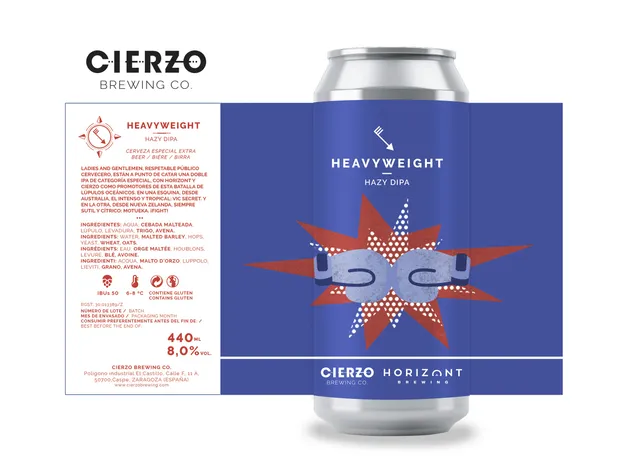 Cierzo Brewing Heavyweight Double IPA 12 lattine tropicale