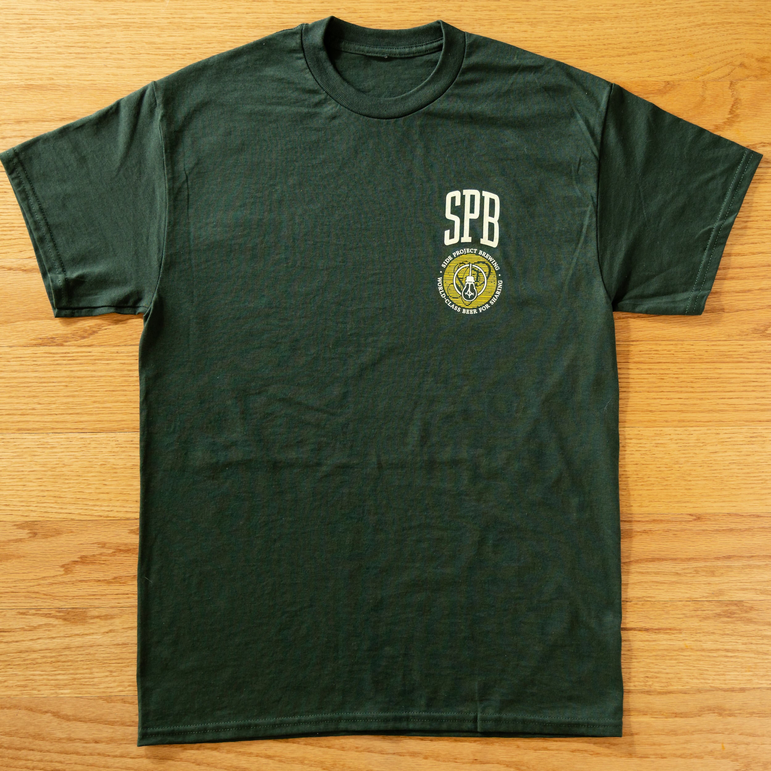 Side Project SPB Collegiate T-Shirt verde M misto cotone