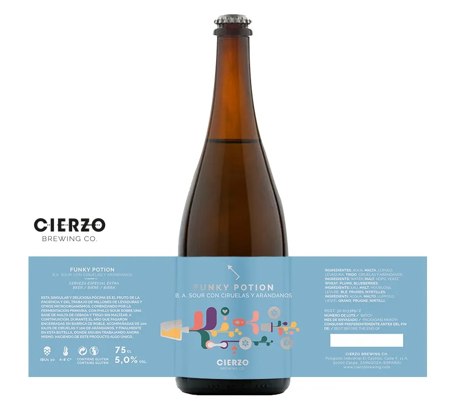 Cierzo Brewing Funky Potion #5 sour 6 bottiglie prugna mirtillo