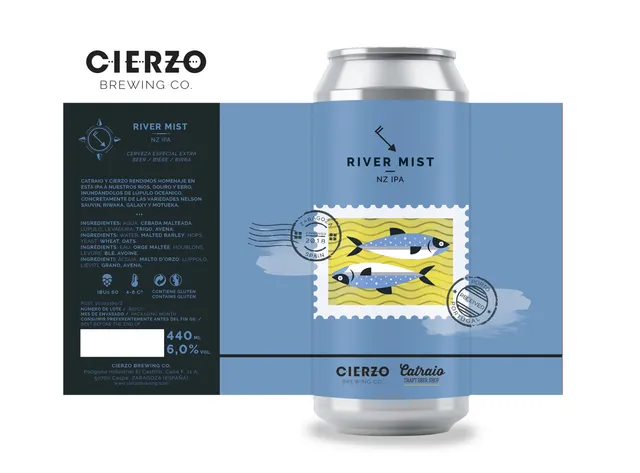 Cierzo Brewing River Mist birra IPA 12 lattine oceanica