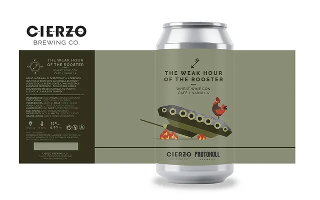 Cierzo Brewing The Weak Hour of the Rooster birra 12 lattine caffe vaniglia