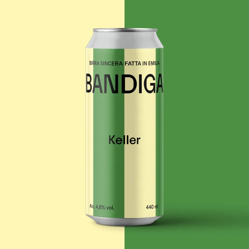Bandiga Keller birra lattina 440 ml maltata