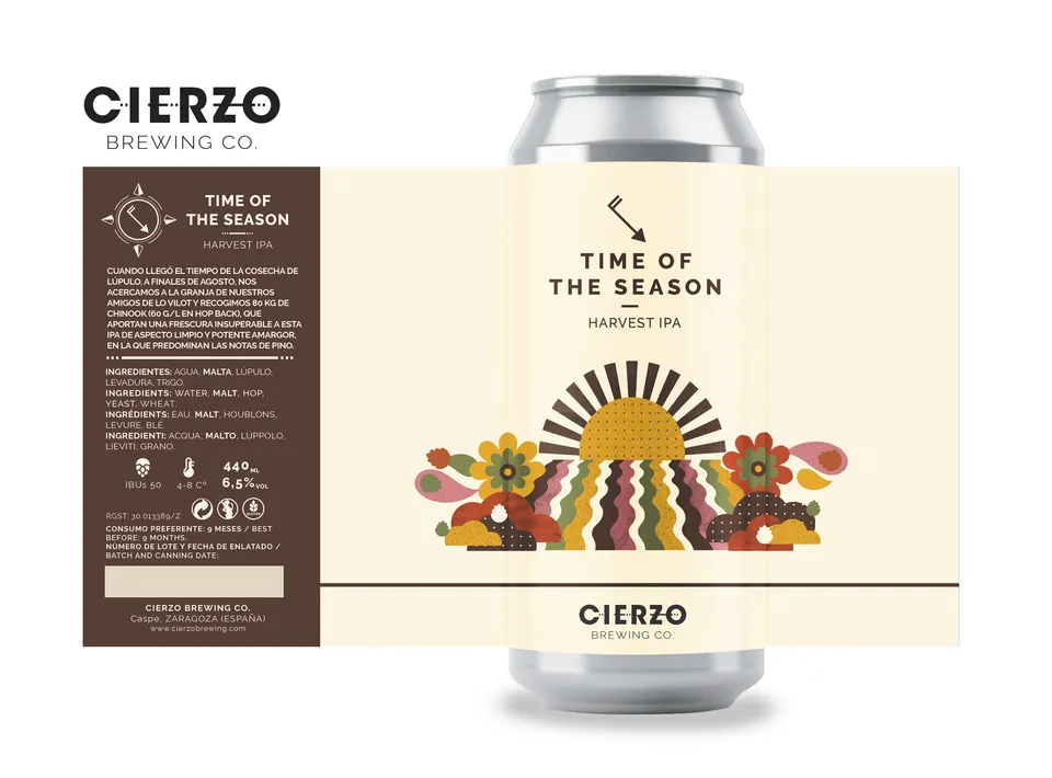 Cierzo Brewing Time of the Season birra IPA Chinook 12 lattine