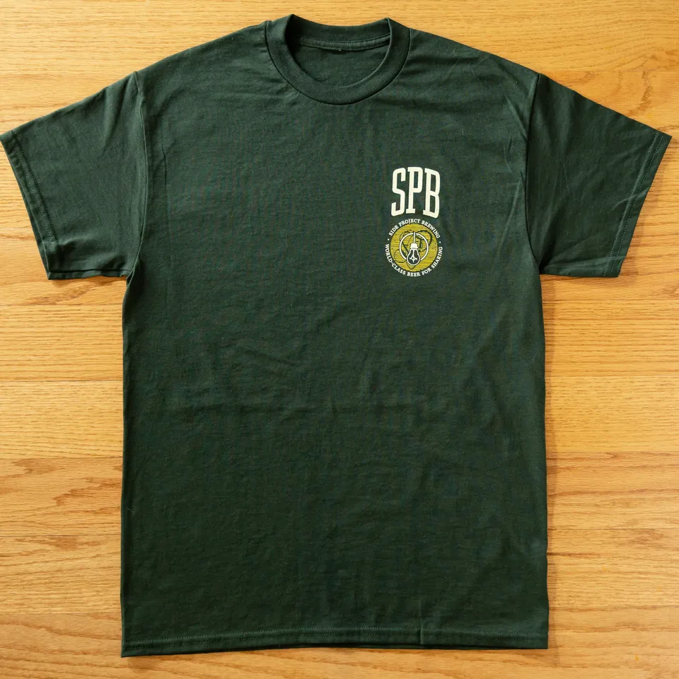 Side Project SPB Collegiate T-Shirt verde M misto cotone