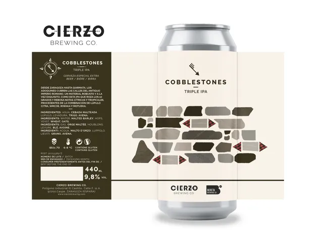 Cierzo Brewing Cobblestones birra IPA 12 lattine 10 gradi