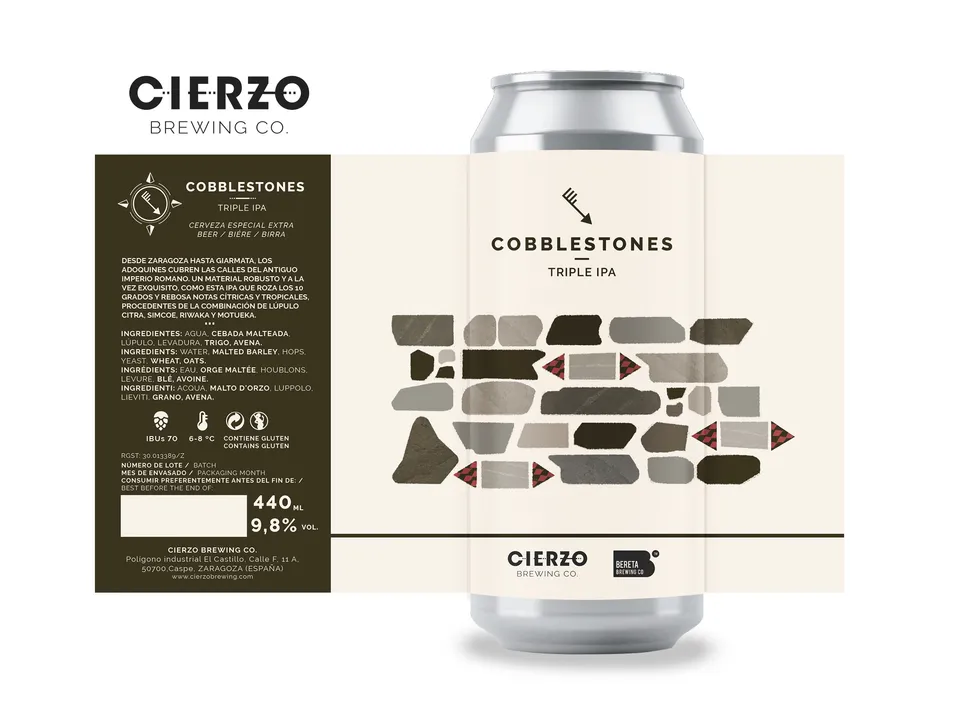Cierzo Brewing Cobblestones birra IPA 12 lattine 10 gradi