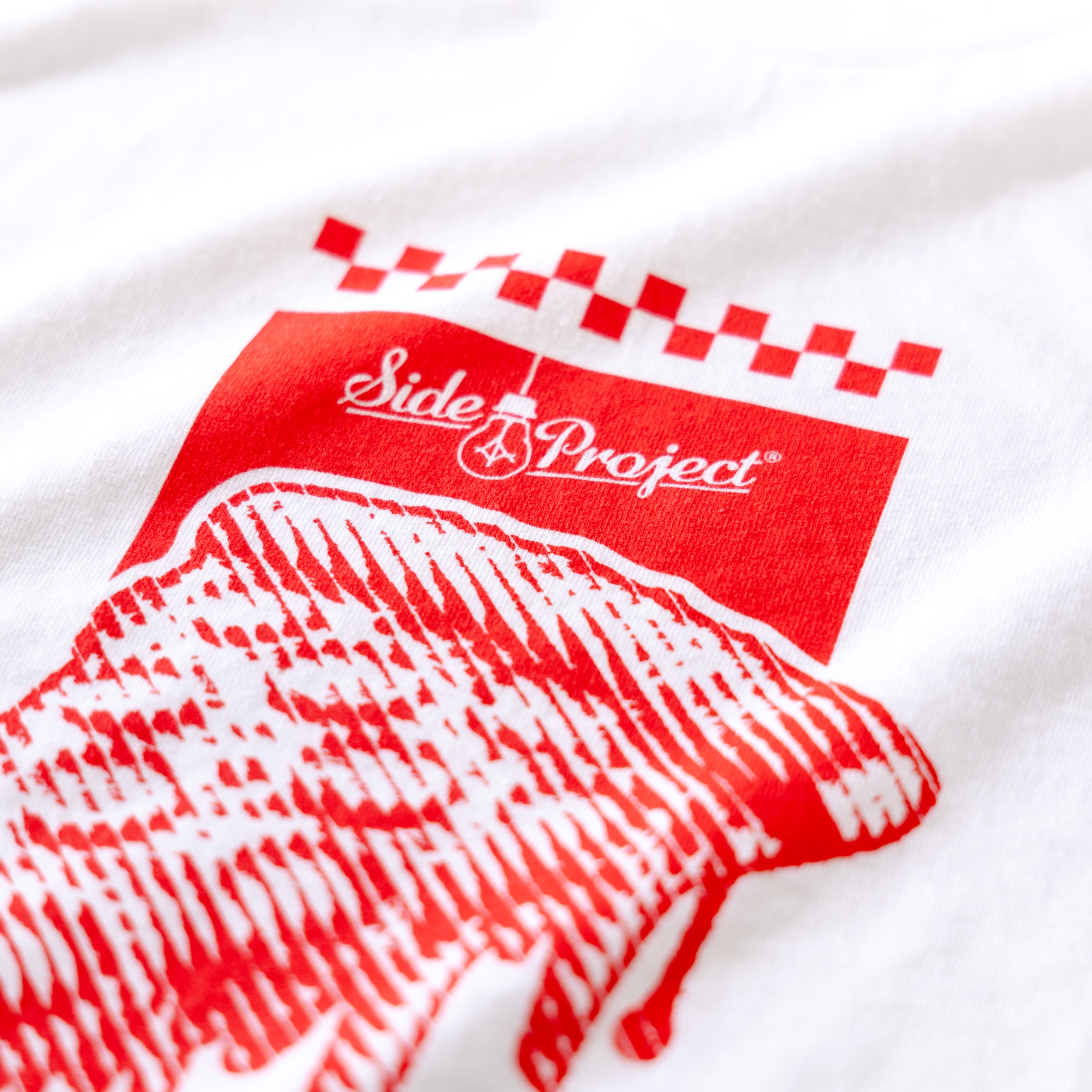 Side Project Pizza Drip t-shirt bianca cotone taglia L