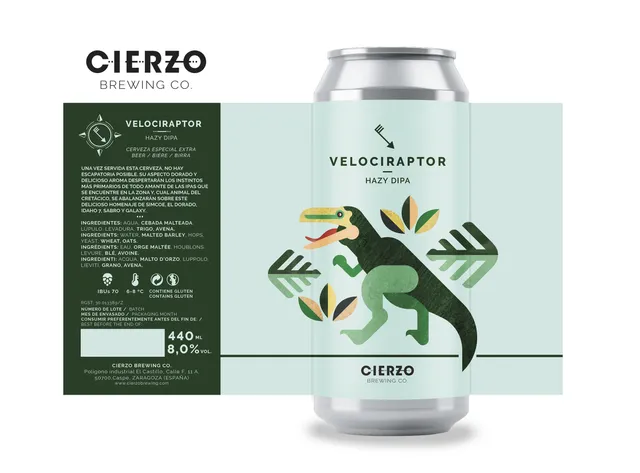 Cierzo Brewing Velociraptor birra IPA pack 12 lattine