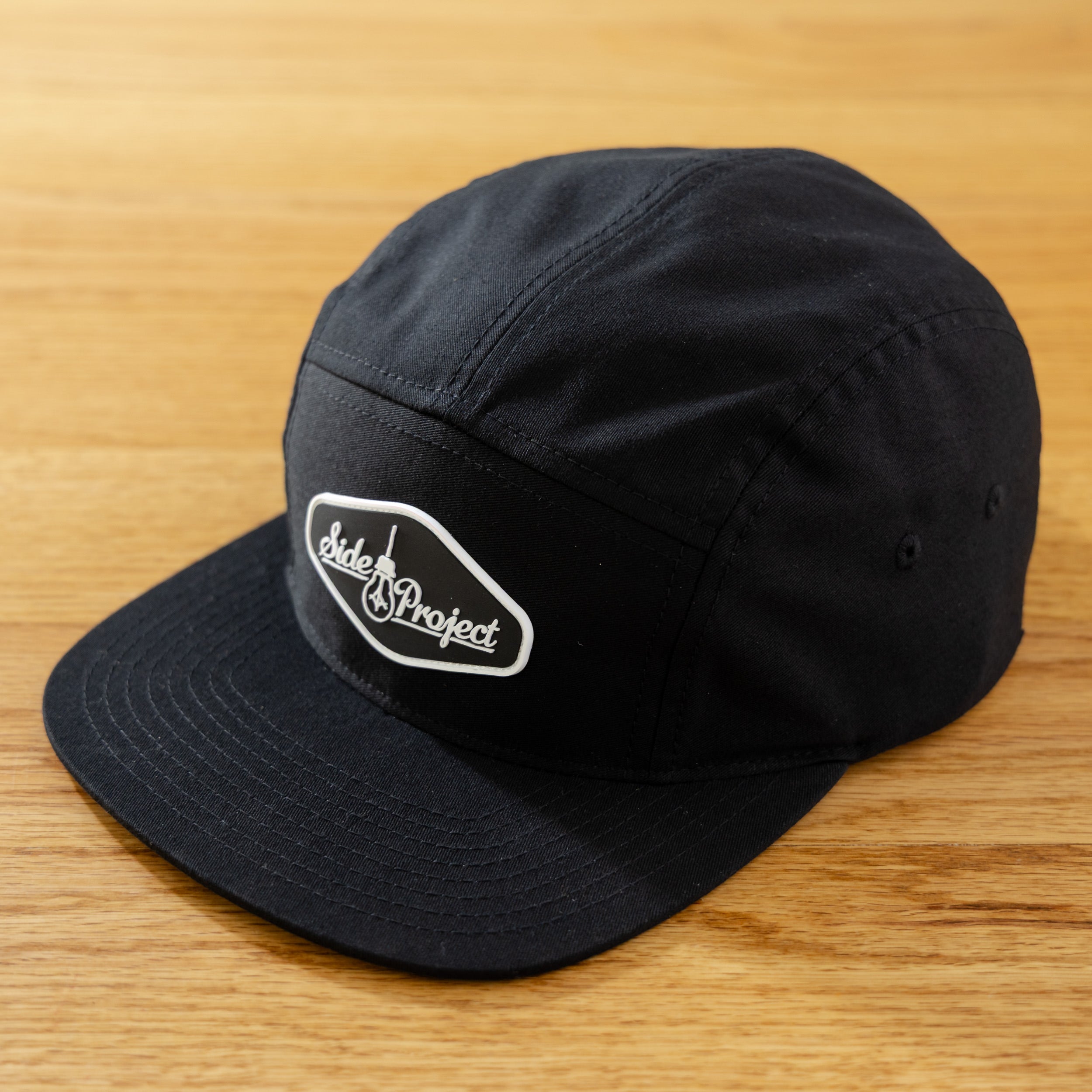 Side Project Richardson 5-Panel cappello nero strapback cotone