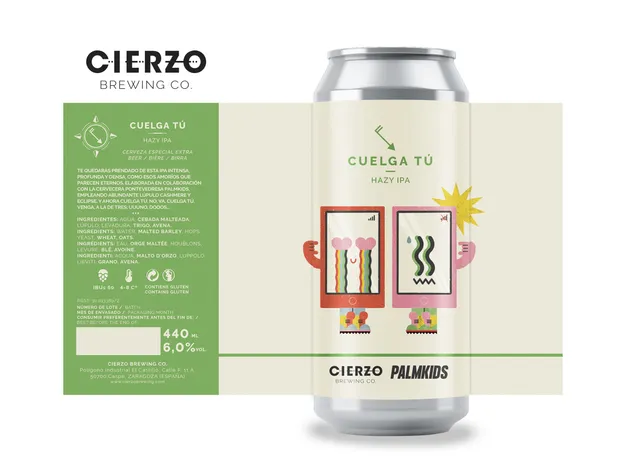 Cierzo Brewing Cuelga Tú birra IPA 12 lattine intensa