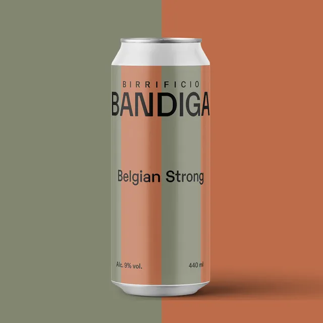 Bandiga Belgian Strong birra lattina 440 ml 9%