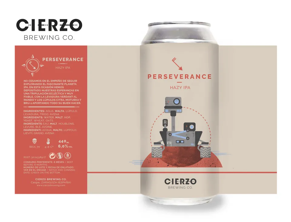 Cierzo Brewing Perseverance birra IPA 12 lattine Citra Motueka Bru-1