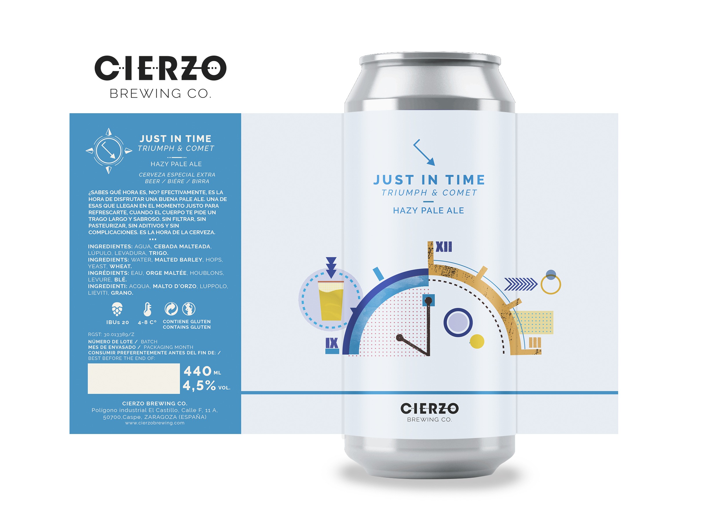 Cierzo Just in Time Triumph Comet birra Pale Ale 12 lattine