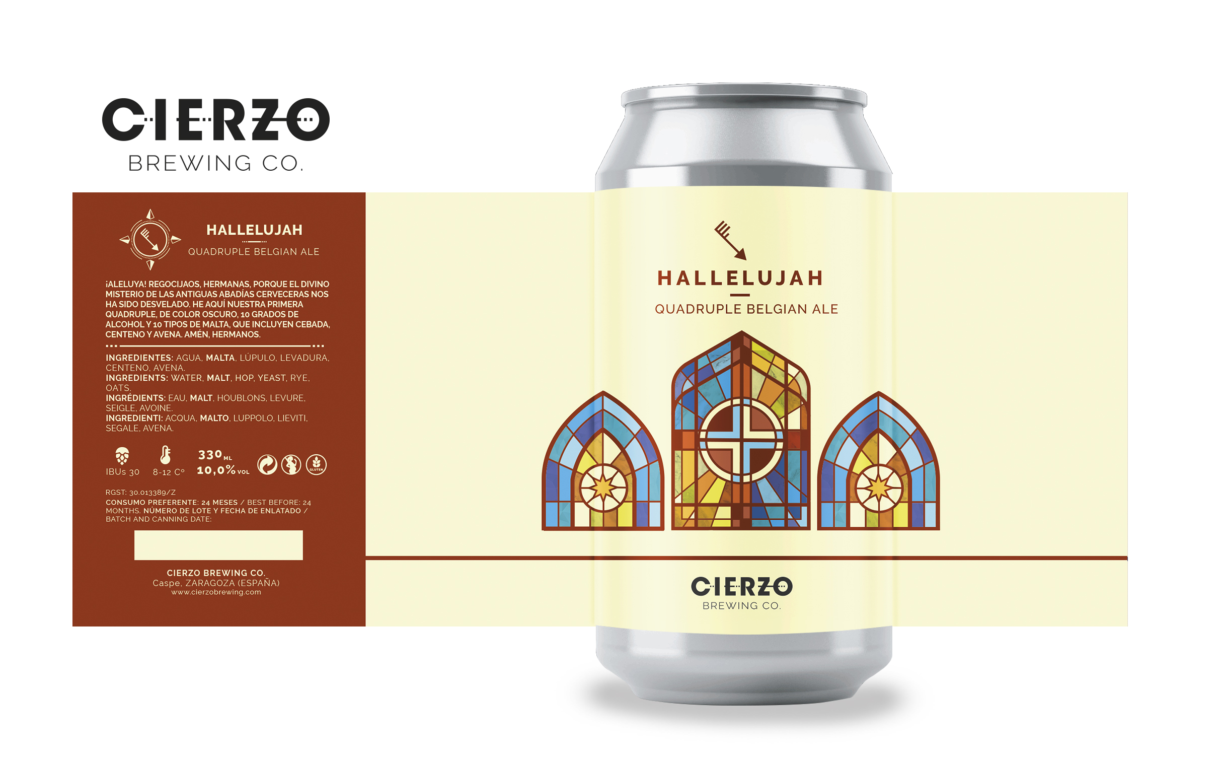 Cierzo Hallelujah birra quadrupel 12 lattine 10 gradi