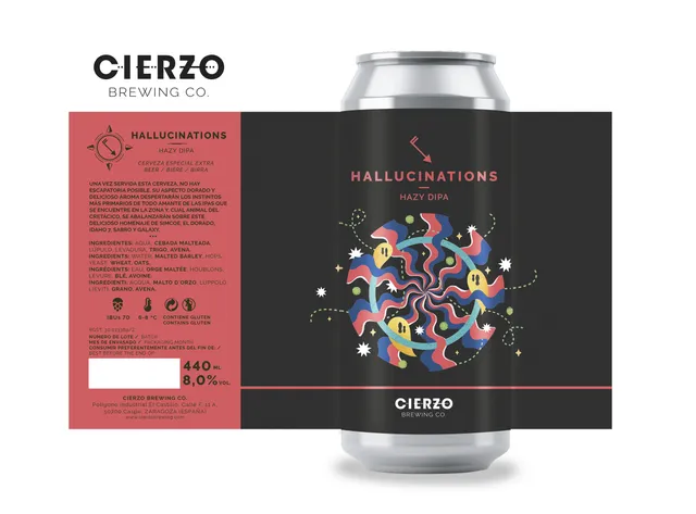 Cierzo Brewing Hallucinations Doppia IPA 12 lattine fruttata