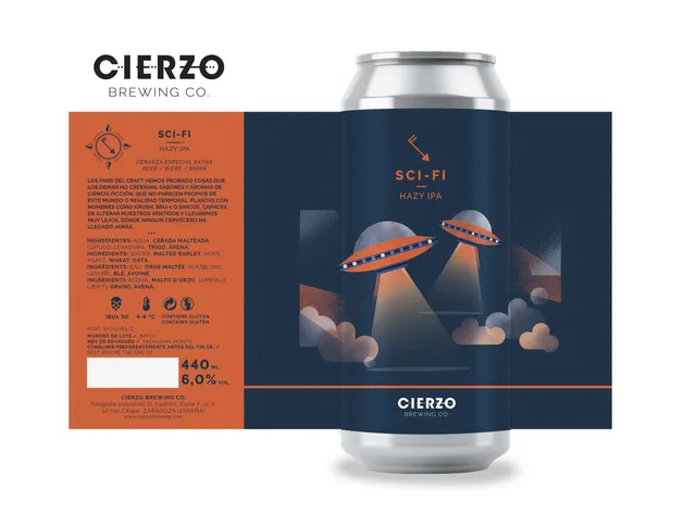 Cierzo Brewing Sci-Fi IPA 12 lattine Krush Bru-1 Simcoe