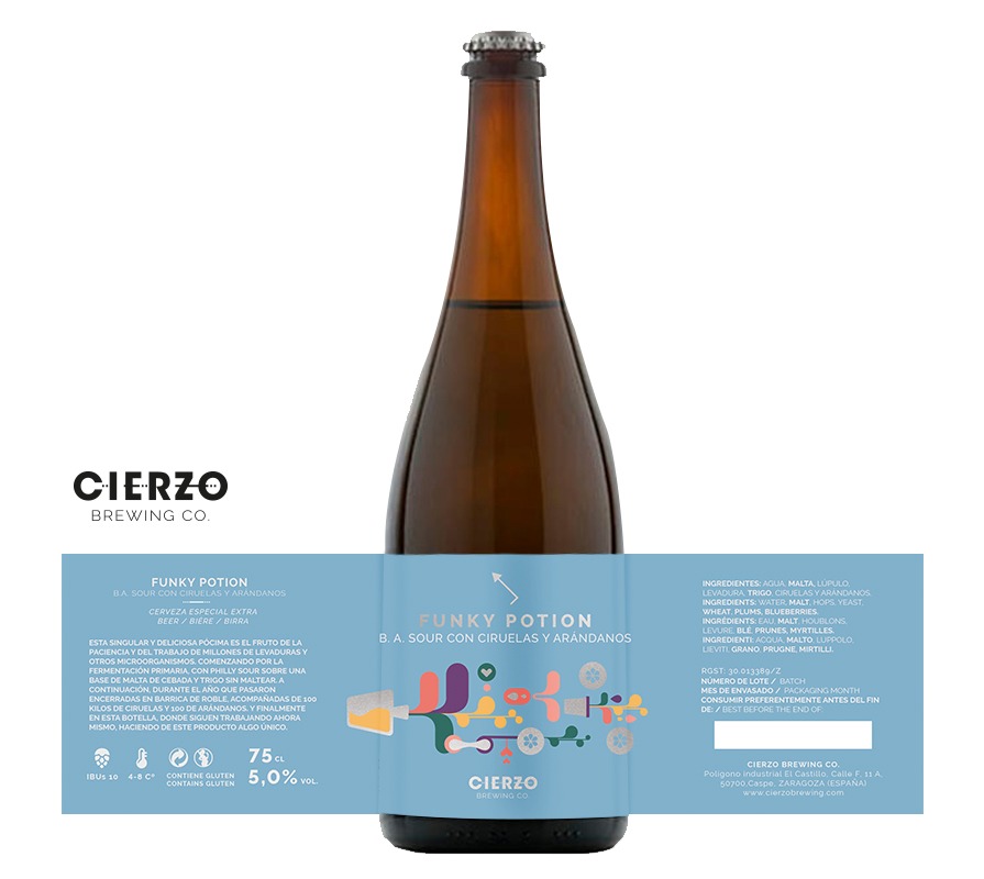 Cierzo Brewing Funky Potion #5 sour 6 bottiglie prugna mirtillo