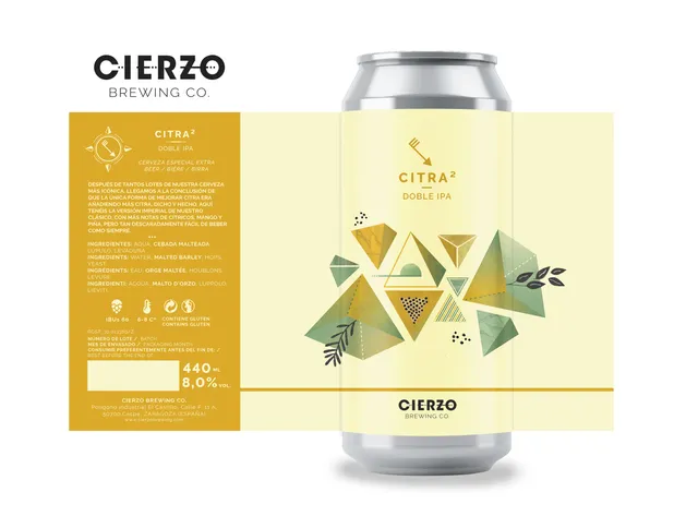 Cierzo Brewing Citra² Imperial IPA 12 lattine agrumata