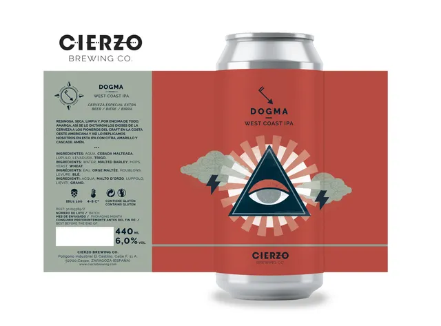 Cierzo Brewing Dogma birra IPA amara 12 lattine