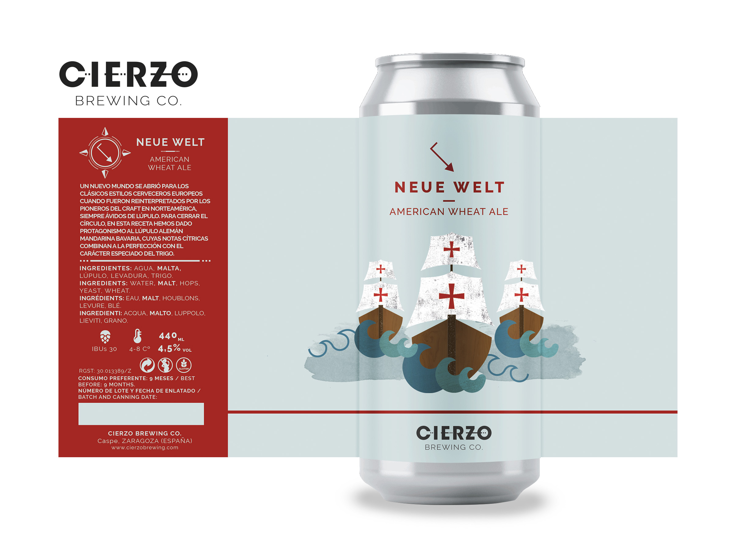 Cierzo Neue Welt birra frumento 12 lattine agrumata