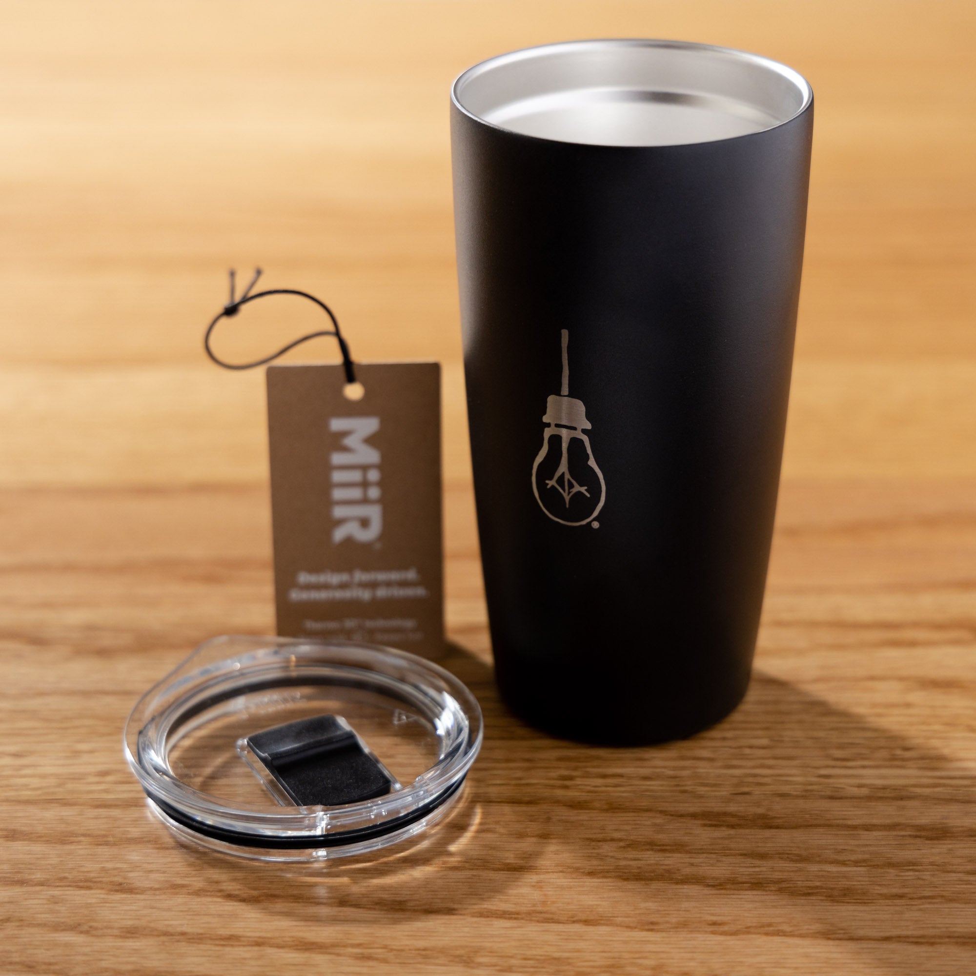 Side Project Light Bulb Miir tazza termica nera 480 ml