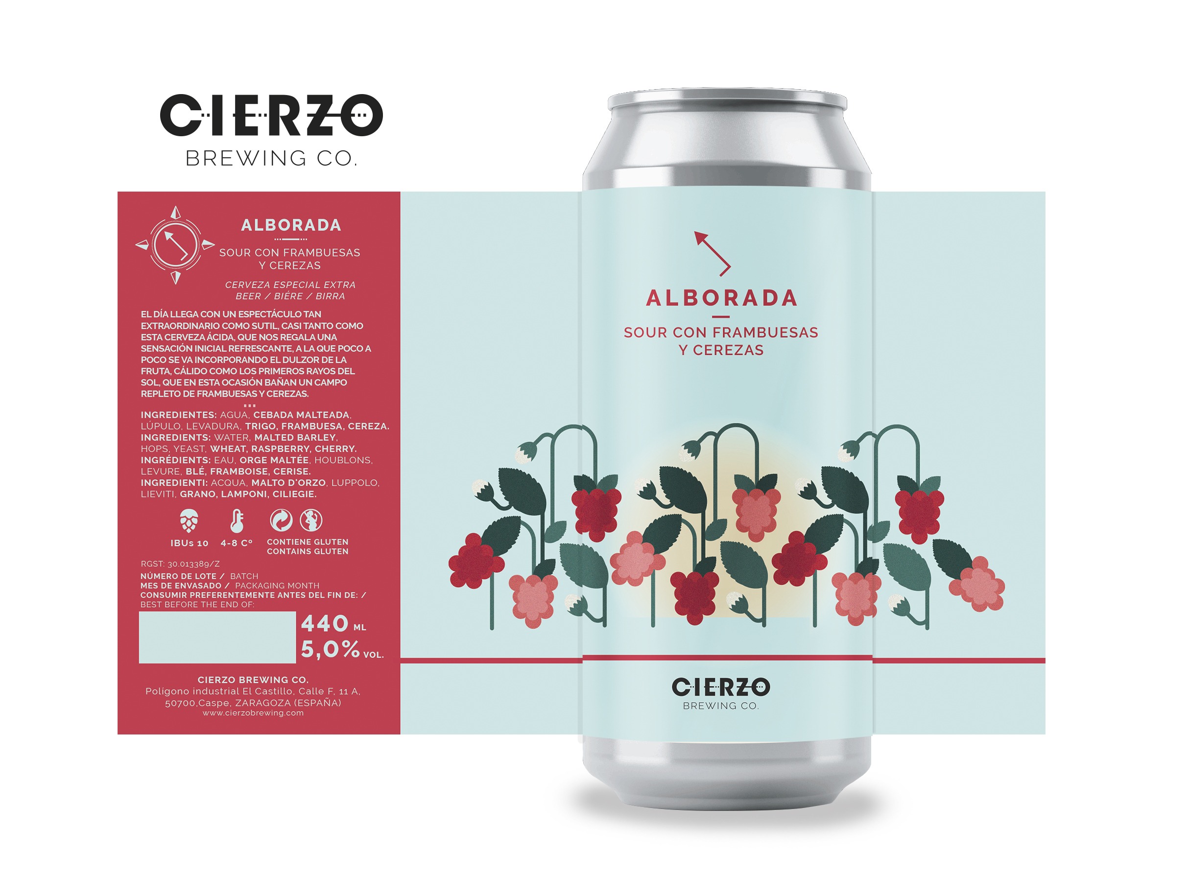 Cierzo Brewing Alborada sour 12 lattine frutti rossi