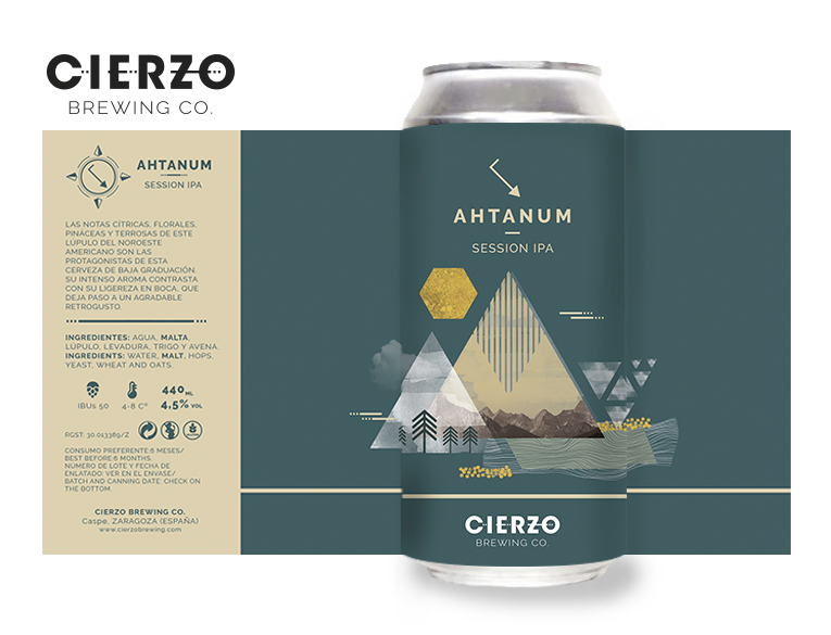 Cierzo Brewing Ahtanum Session IPA birra 12 lattine leggera