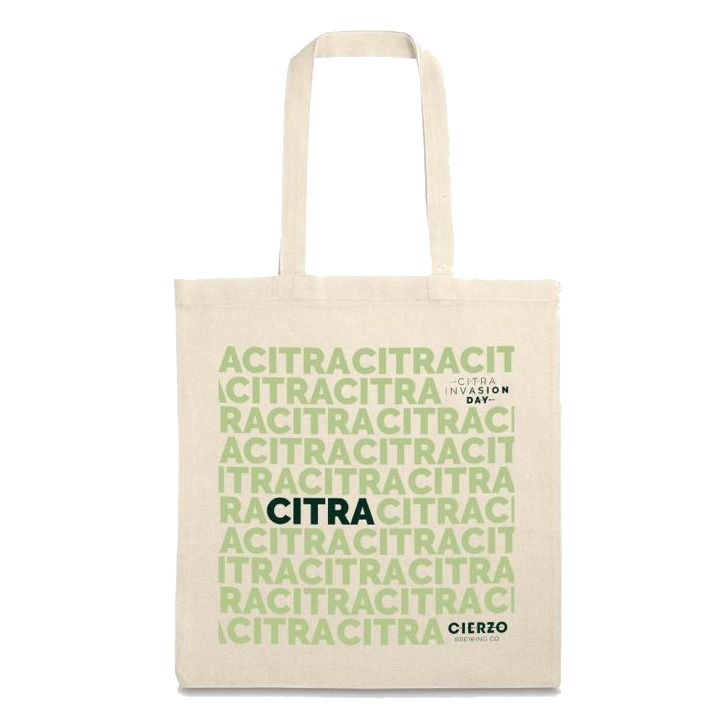 Cierzo Brewing Citra tote bag cotone beige