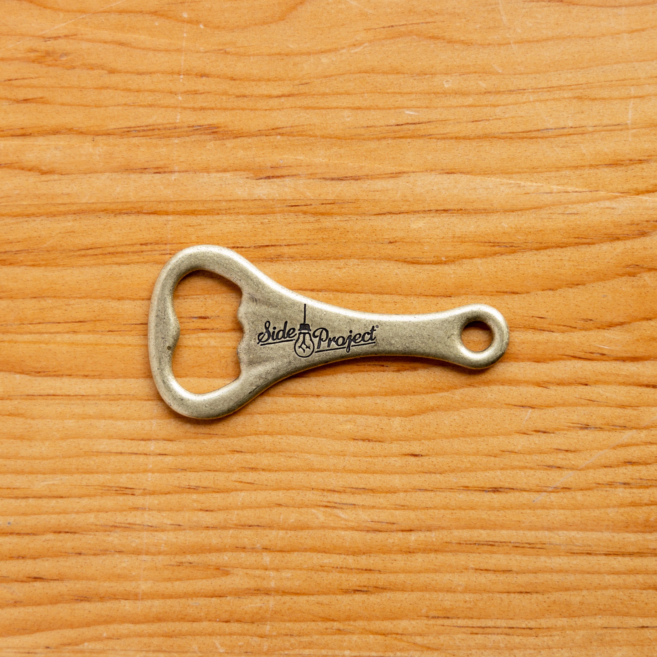 Side Project Metal Keychain apribottiglie portachiavi ottone