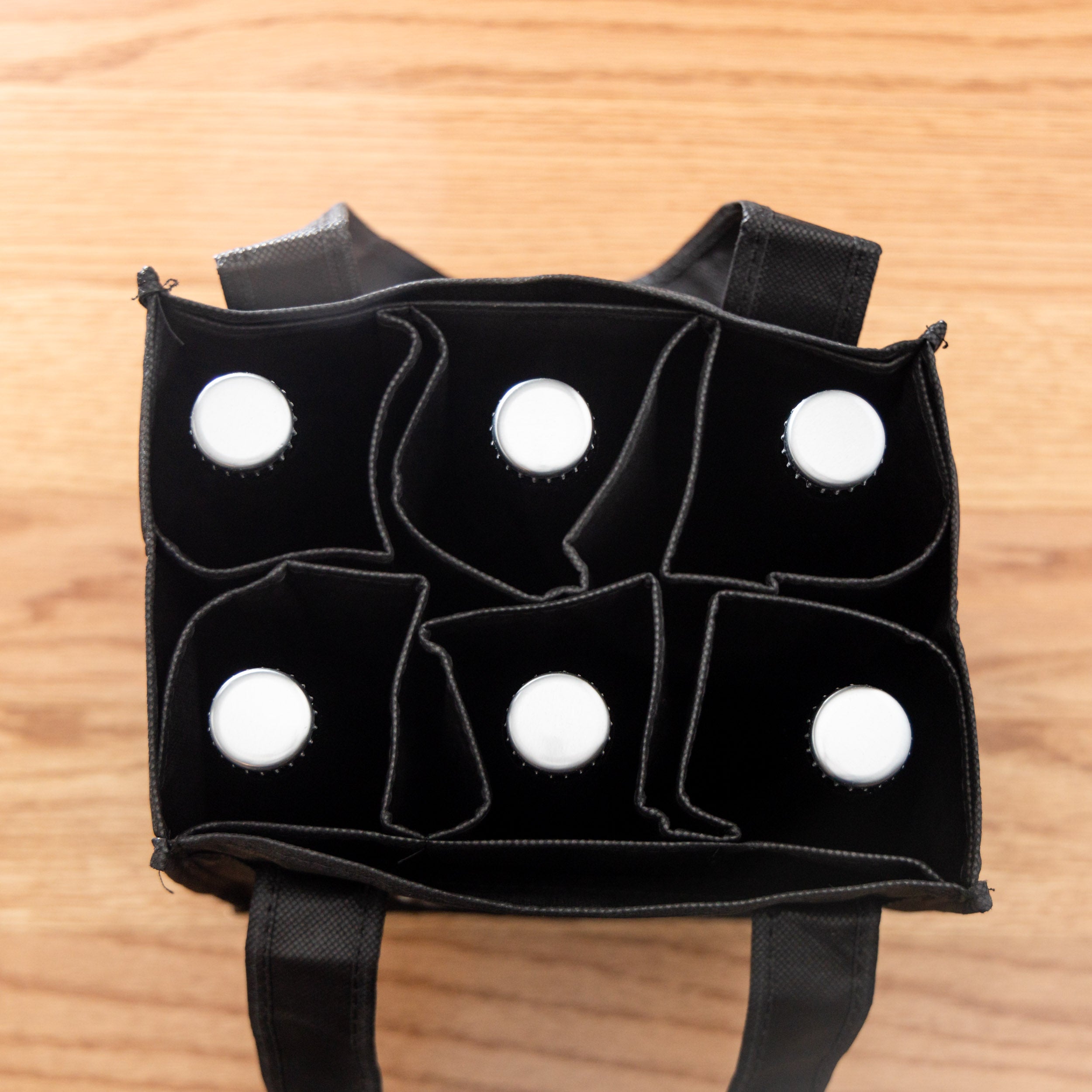 Side Project 6-Bottle Bag borsa portabottiglie 6 bottiglie nera